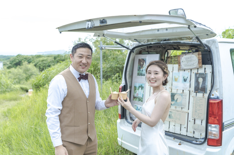 途中でアイスで休憩！これもNoLimitの醍醐味