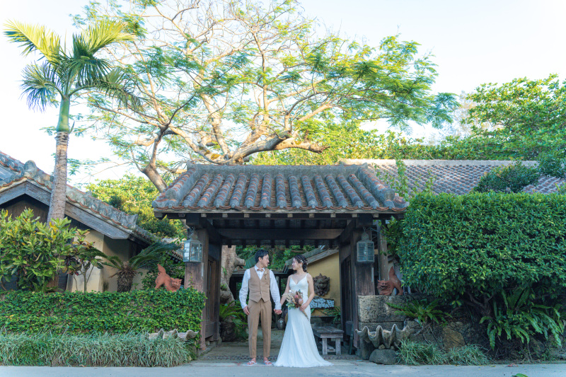 これぞ沖縄。鳥の鳴き声の聞こえる古民家料亭。