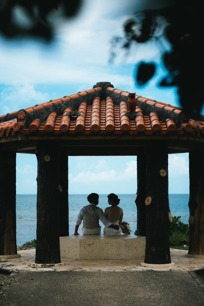 赤瓦の休憩場で少し休憩・・・