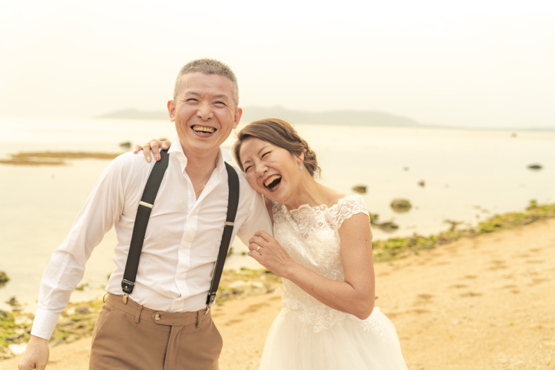 お二人の仲の良さが溢れ出てくる。素敵なご夫婦の姿