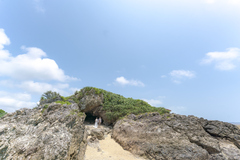 まるで無人島に取り残されたようなスポット。
