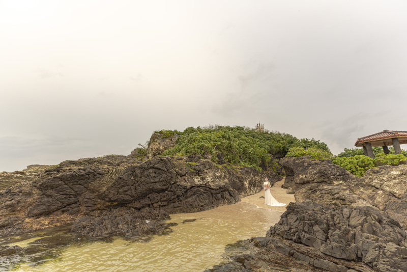 雰囲気のあるロックビーチ