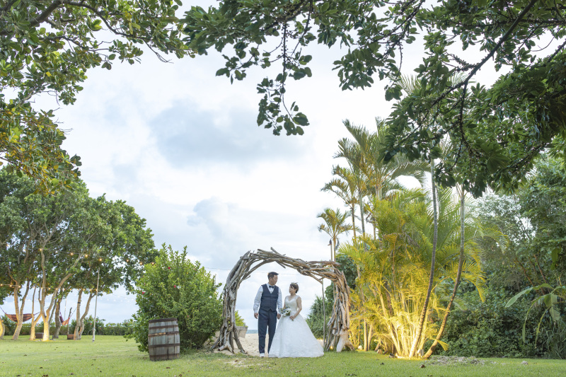 チャペルの外のガーデンも素敵・・・