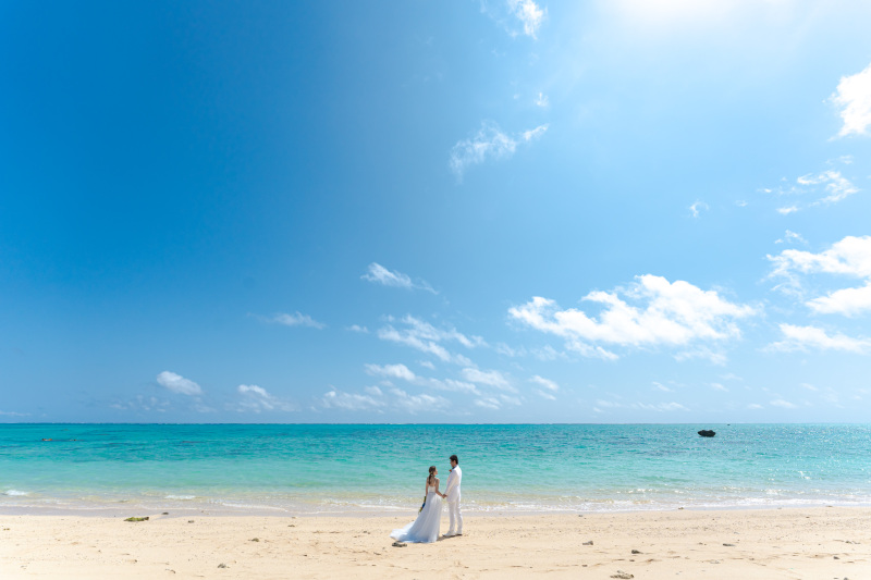 これぞ石垣島の海!どこまでも青い海!