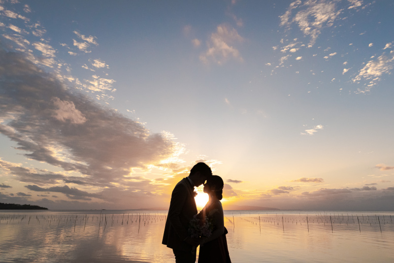 締めくくりはサンセット撮影。シルエット。