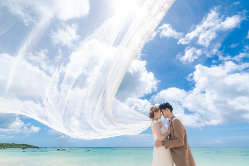 青空になびく白いベール。リクエストにお応えします