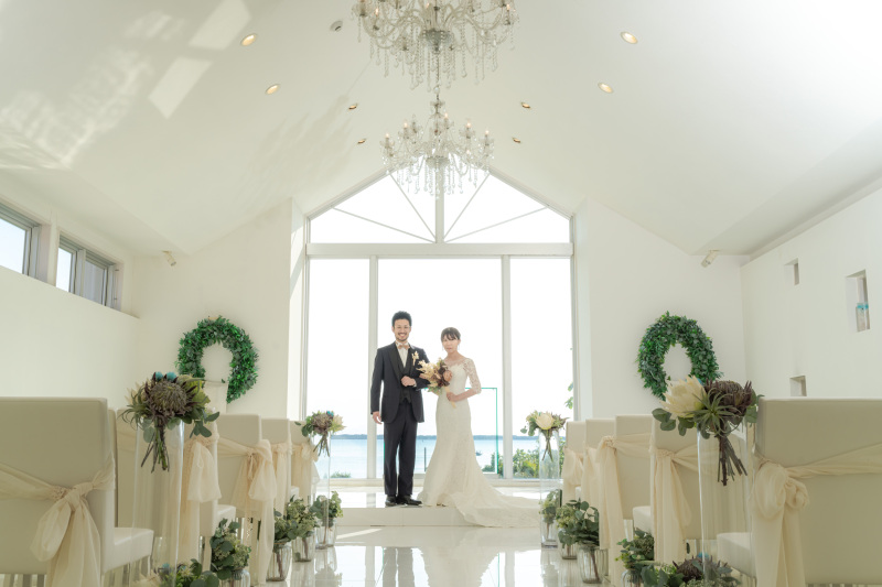 ふたりっきりの海の見えるチャペル!