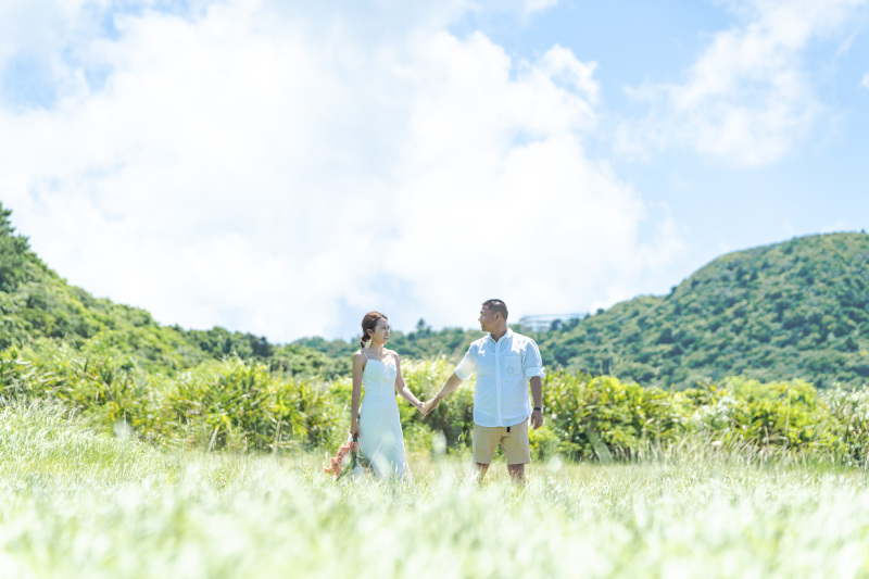 周りには建物もない、牧草地が広がるスポット。
