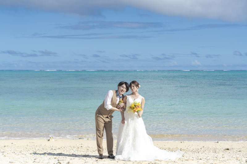 ちょっとふざけた撮影も、おふたりらしさ。