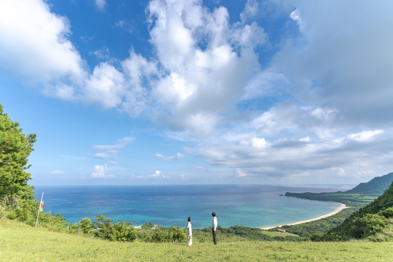 石垣島ならではの山から海を見下ろす壮大な景色。