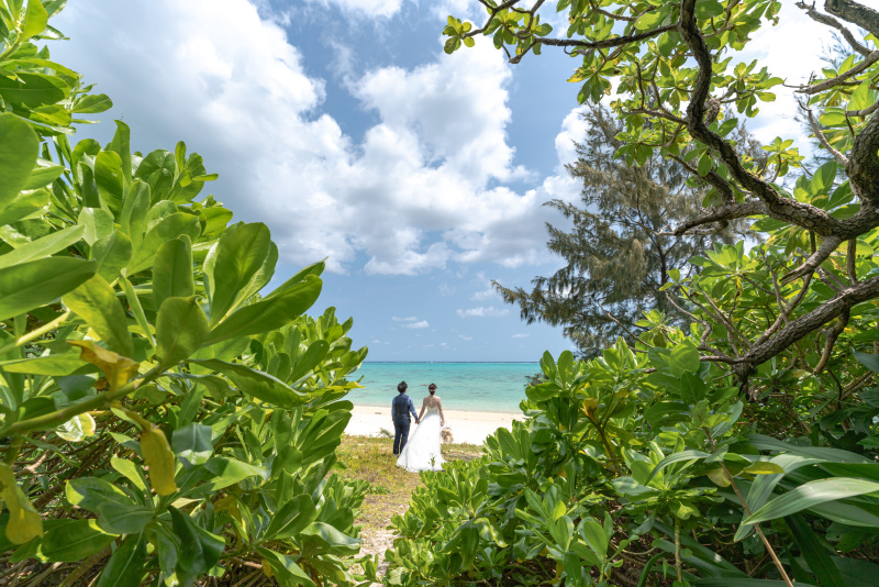まずは王道ビーチへ。今日も誰もいない。本当の穴場
