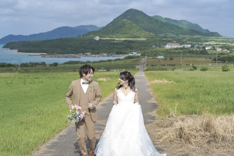 ズドーンと通る一本道。素晴らしい開放感