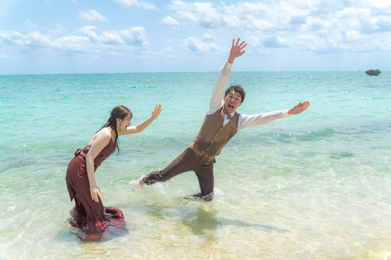 お返しのビンタ!そして海へ