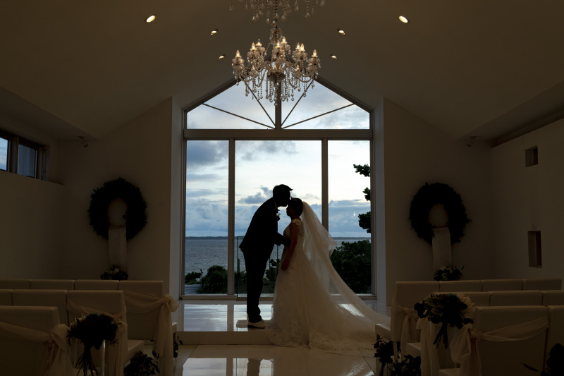 チャペルプランで挙式風の写真を残すことができます