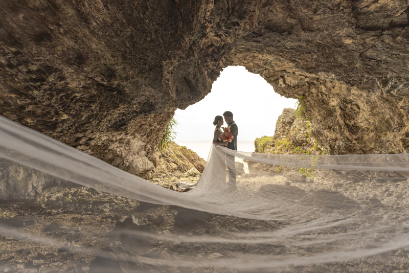 オレンジ色の光とベールに包まれて・・・