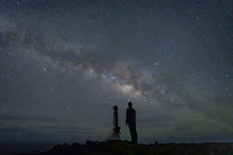 BlueSoda石垣島/宮古島クラフトフォトウェディング_夜景で撮影できる