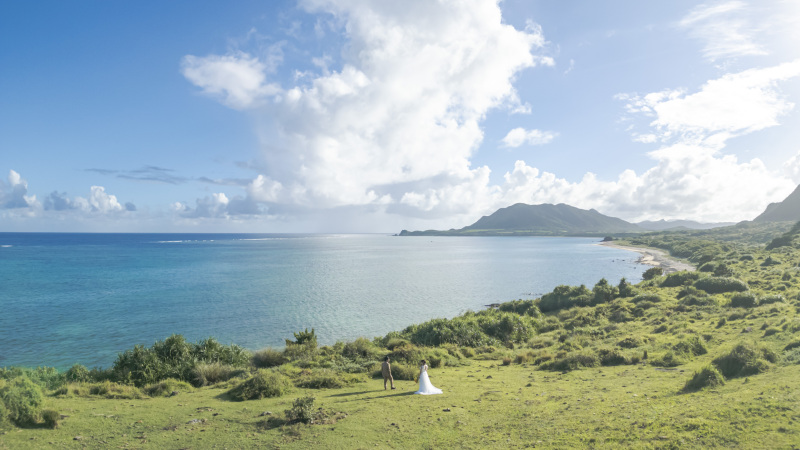 BlueSoda石垣島/宮古島クラフトフォトウェディング_ドローン撮影できる