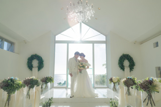 海見えチャペル撮影追加【海と竹富島が見える白亜のチャペル】石垣島では希少なチャペルでの撮影。