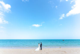 青空加工1カット【雲が多かった写真でも安心。曇り空を交換して青空にします。】急に天候が変わる石垣島でも安心の加工オプションです。