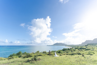 BlueSoda石垣島/宮古島クラフトフォトウェディング_大草原の孤島