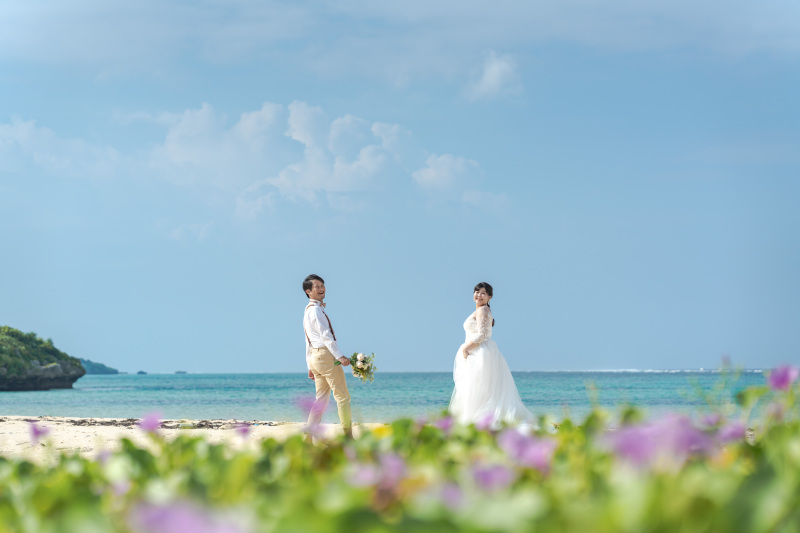 BlueSoda石垣島/宮古島クラフトフォトウェディング_海で撮影できる