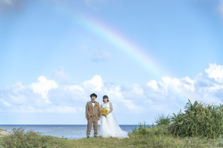 BlueSoda石垣島/宮古島クラフトフォトウェディング_大草原の孤島