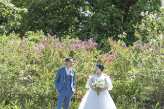 BlueSoda石垣島/宮古島クラフトフォトウェディング_ハイビスカスなどお花