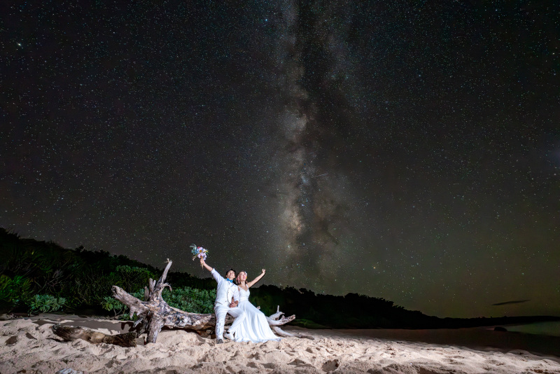 離島ツアーでは星空撮影が付いてきます。