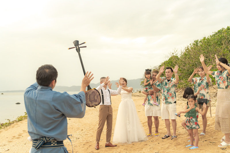ご家族友人と撮影するなら三線生演奏がとっても楽しい