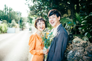 おふたりの笑顔を撮ることが一番の目的。おふたりの笑顔を引き出し、仲睦まじい空気感も一緒に撮影できるように頑張っています。