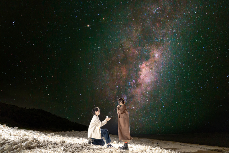 【星空の元でプロポーズしよう!】石垣島プロポーズ星空大作戦*全カット納品*星空加工付き*