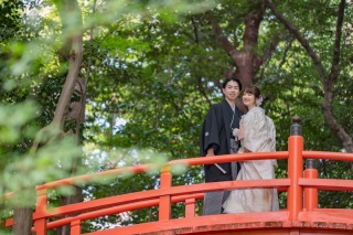 期間限定30％OFF・特別名勝の歴史ある庭園で残す小石川後楽園和装ロケーションフォトプラン（データ付）