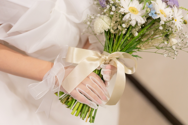 可愛いブーケも