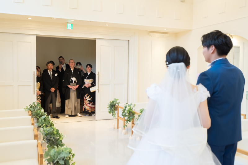 家族とのご対面シーン