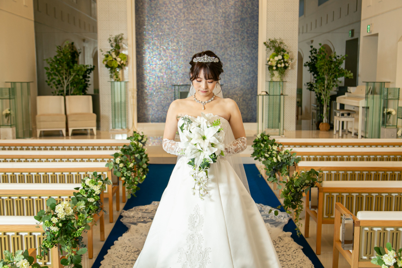 チャペルで撮影