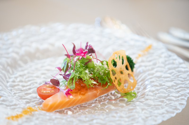 料理はシェフと打合せができる