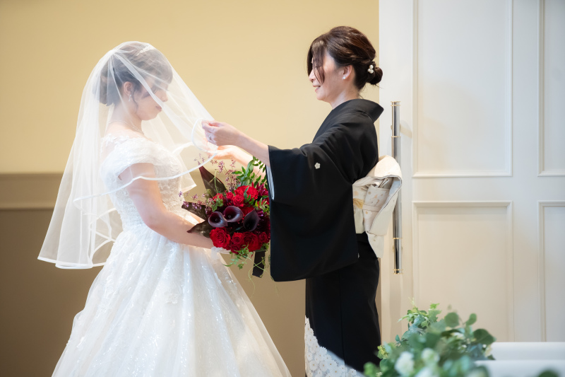 ベールダウンセレモニー「幸せになってね」