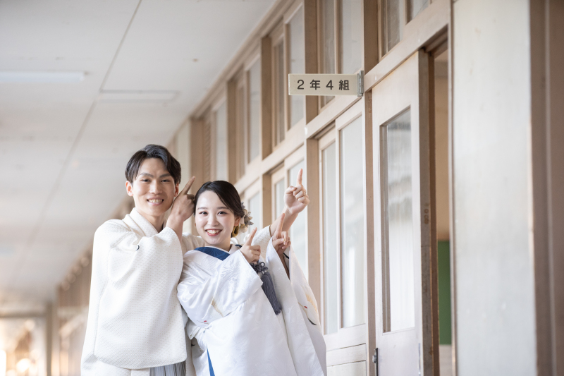 二人のはじまりの場所「母校」へ