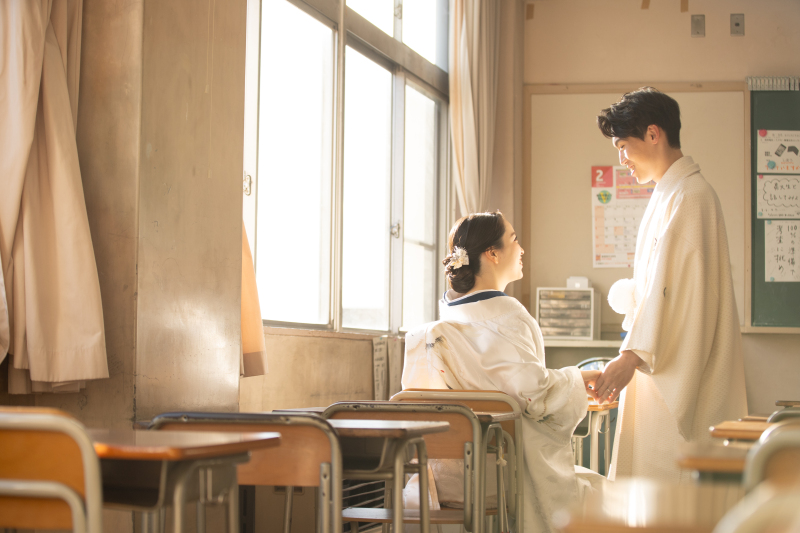 教室の中の雰囲気は当時のまま