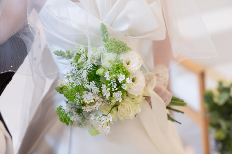 可愛い生花のブーケ♪