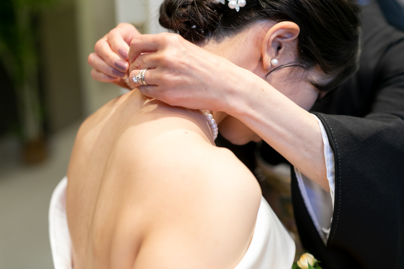 お母様からネックスレスを
