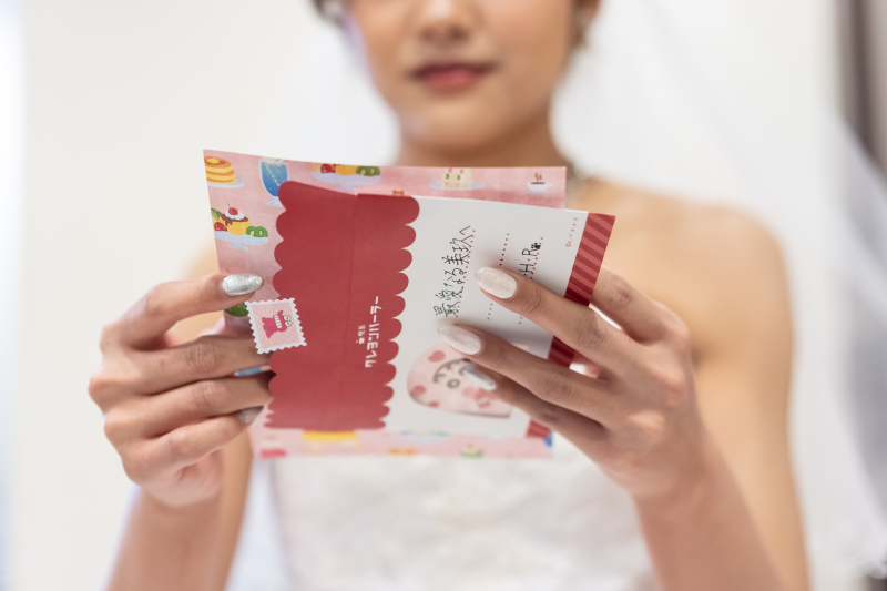 家族からのサプライズの手紙