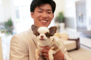 愛犬、ご家族と残すウェディングフォト