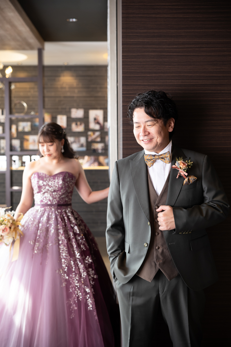 カラードレスは場所を変えて