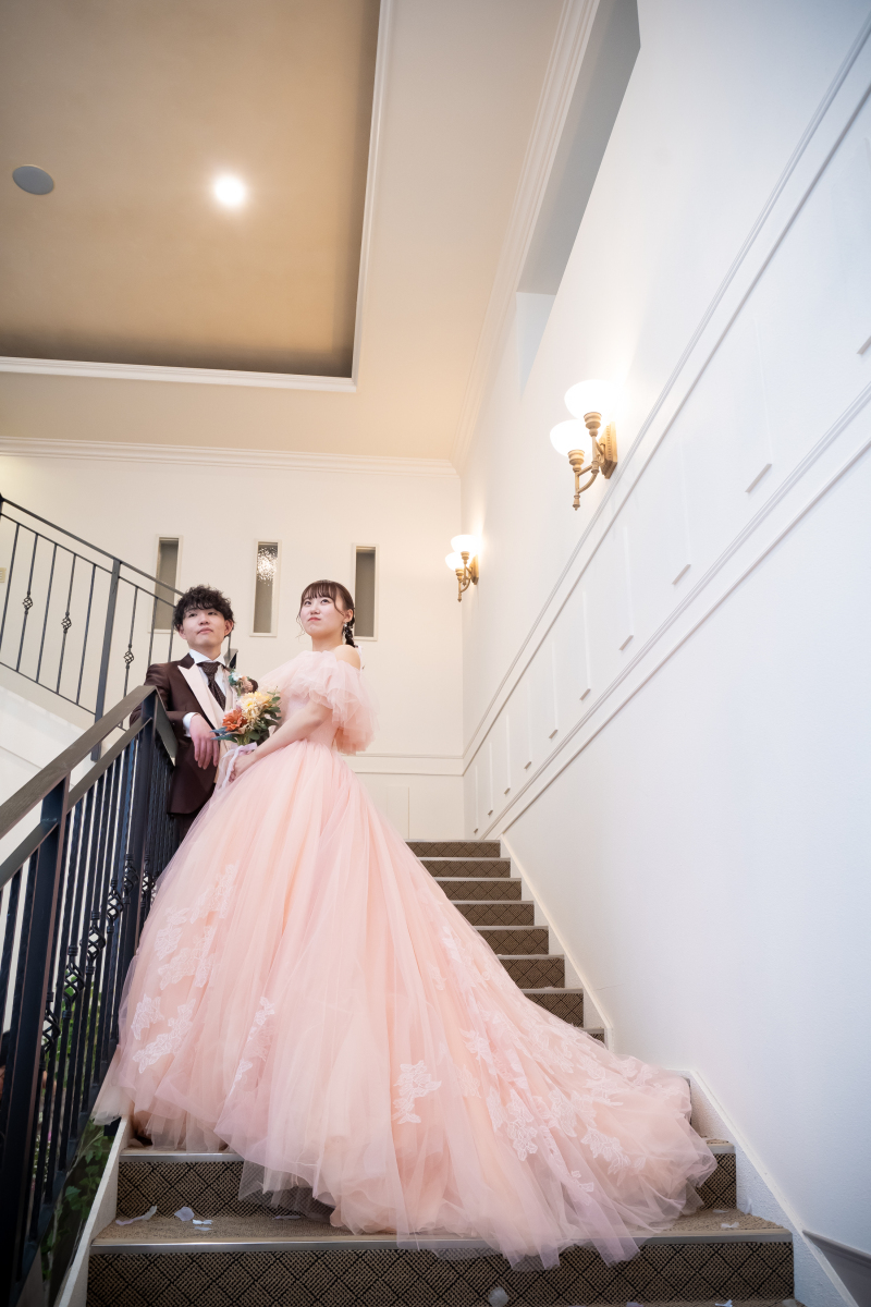 迫力の大階段ショット