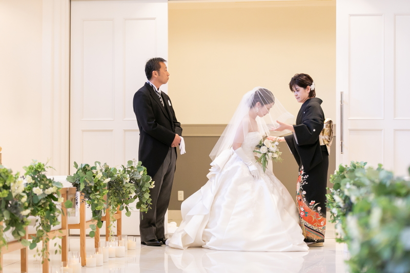 家族と合流して「挙式セレモニー」