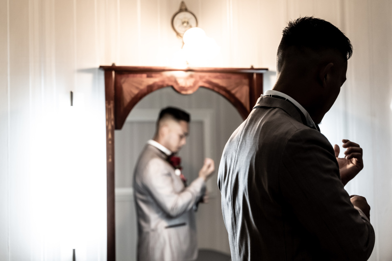 緊張のお仕度中の時間