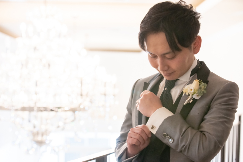 新郎様のソロショットも