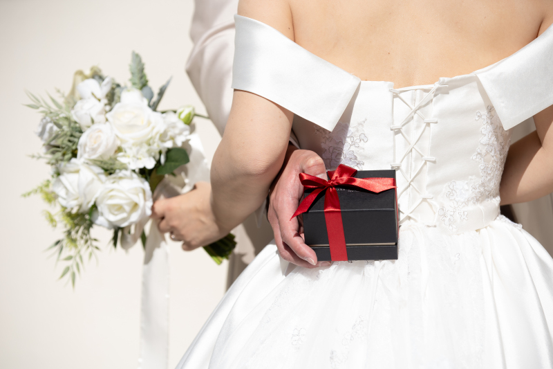 リングBOXのお洒落な一枚