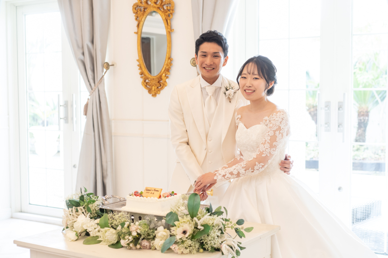 撮影後はゲストと合流してケーキカット